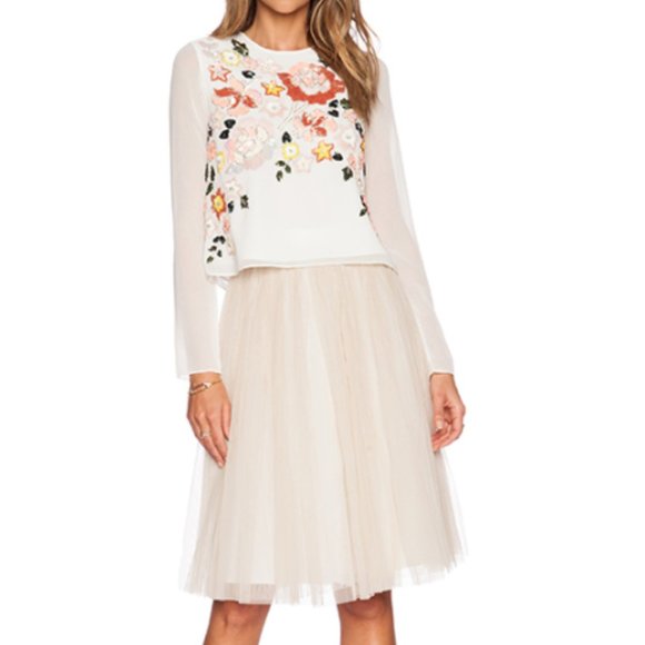 Needle & Thread Dresses & Skirts - NEEDLE & THREAD TULLE SKIRT
